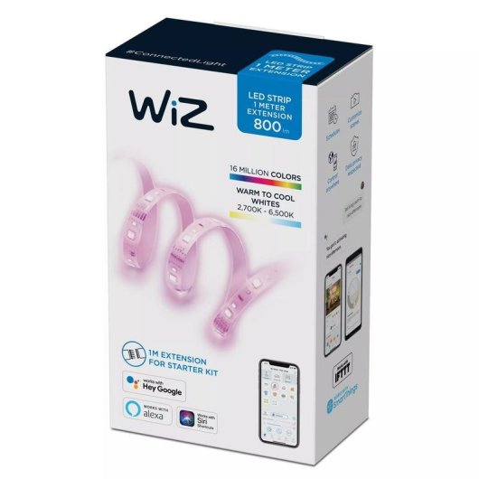 Bande lumineuse intelligente WiZ LED Wi-Fi/Bluetooth 1000 mm