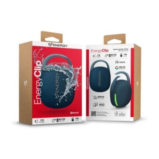 Haut-parleur Energy Sistem portable Bluetooth 5.4 avec radio FM et clip