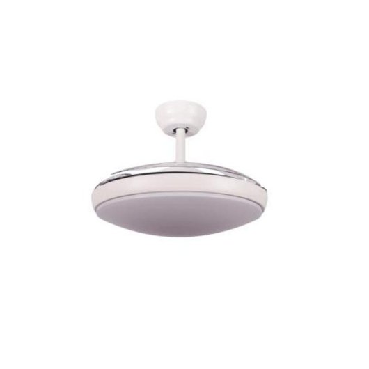 Ventoinha de Teto com Luz FM 69W 107cm 6 Velocidades Pás Retráteis Comando Temporizador