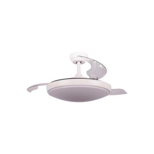 Ventoinha de Teto com Luz FM 69W 107cm 6 Velocidades Pás Retráteis Comando Temporizador
