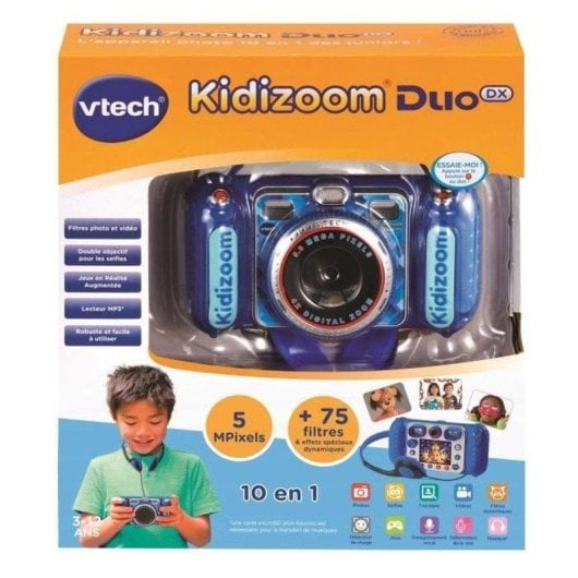 Câmara Compacta VTech Kidizoom Duo Dx 5MP Azul Ecrã 2,4"