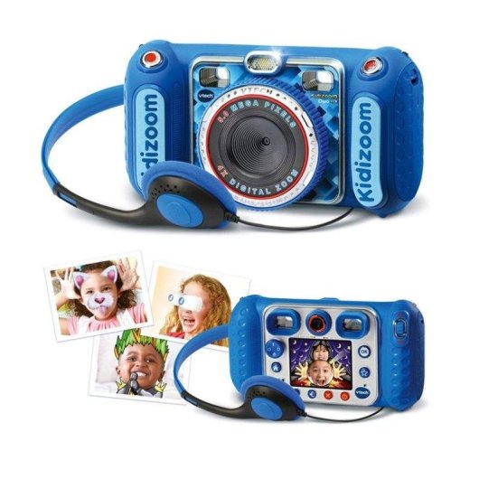 Câmara Compacta VTech Kidizoom Duo Dx 5MP Azul Ecrã 2,4"