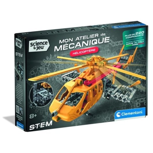 Clementoni Stem Helicóptero De Construção 52989 220+ peças