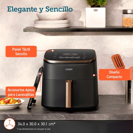 s Friteuse sans Huile Cosori TurboBlaze Chef Edition