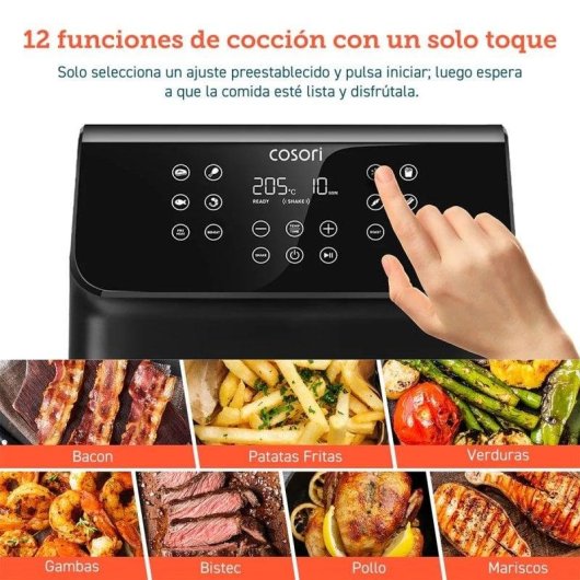 Freidora de aire Cosori Premium II Chef Edition 6,2 L 1700 W revestimiento cerámico
