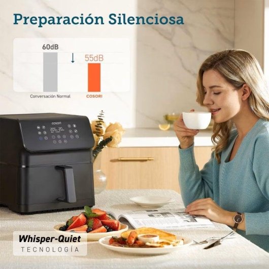 Freidora de aire Cosori Premium II Chef Edition 6,2 L 1700 W revestimiento cerámico