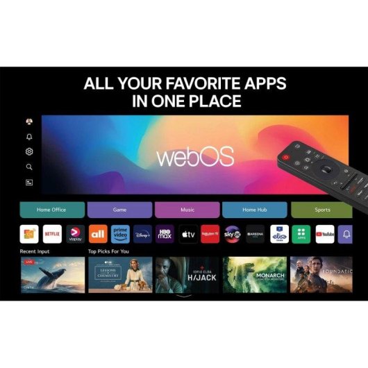 TV LG NANOCELL 4K LED 50NANO82A6B 50" 4K UltraHD 60Hz Smart TV webOS HDR