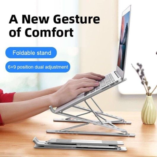 Support ordinateur portable ergonomique Dam Electronics Aluminium