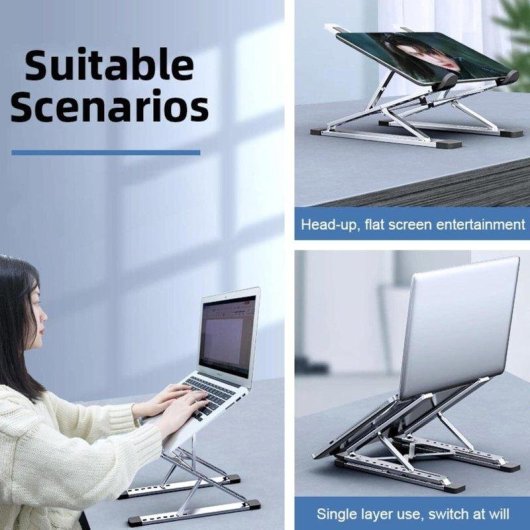 Support ordinateur portable ergonomique Dam Electronics Aluminium