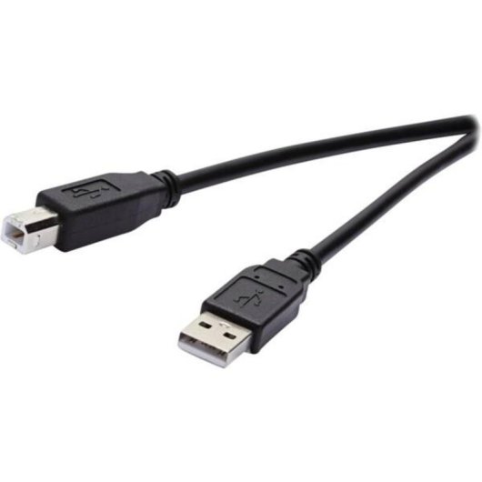 USB-Kabel Vivanco VVIT31USBAB18MMK 1,8 m USB 2.0 Schwarz