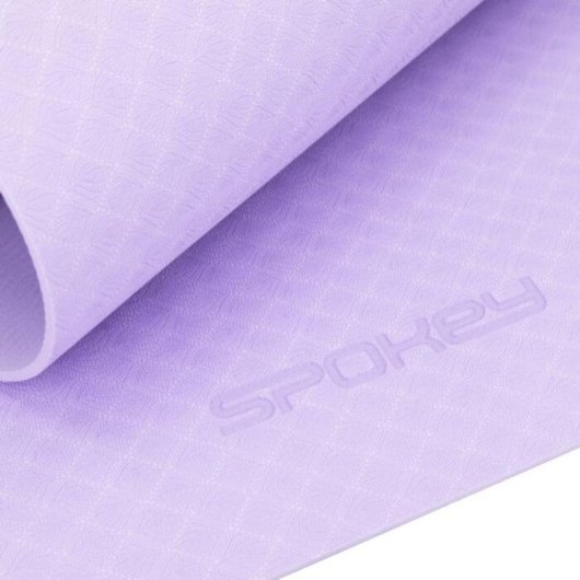 Esterilla de yoga Spokey Mandala TPE antideslizante púrpura 183x61x0,4 cm