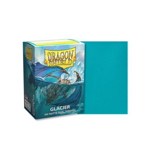 Funda de tarjeta Asmodee Glacier Azul claro 100 piezas