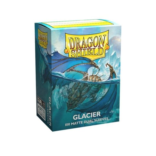 Funda de tarjeta Asmodee Glacier Azul claro 100 piezas