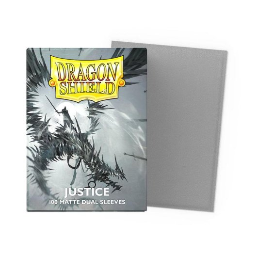 Funda de tarjeta Asmodee Justice Gris 100 piezas
