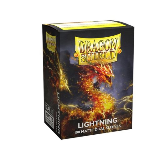 Protege-cartes Asmodee Lightning Jaune 100 pieces