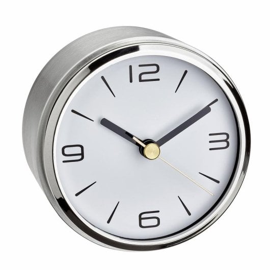 Reloj despertador analógico TFA-Dostmann Camino plata y blanco