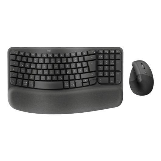 Tastatur Logitech Wave Keys and Lift Combo kabellos Bluetooth QWERTZ Deutsch
