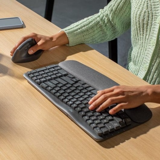 Tastatur Logitech Wave Keys and Lift Combo kabellos Bluetooth QWERTZ Deutsch