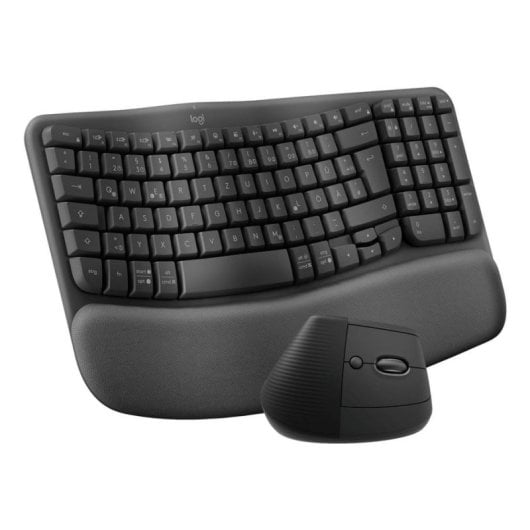 Tastatur Logitech Wave Keys and Lift Combo kabellos Bluetooth QWERTZ Deutsch