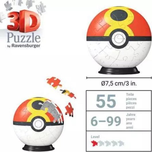 Puzzle 3D Ravensburger Pokemon 54 pecas
