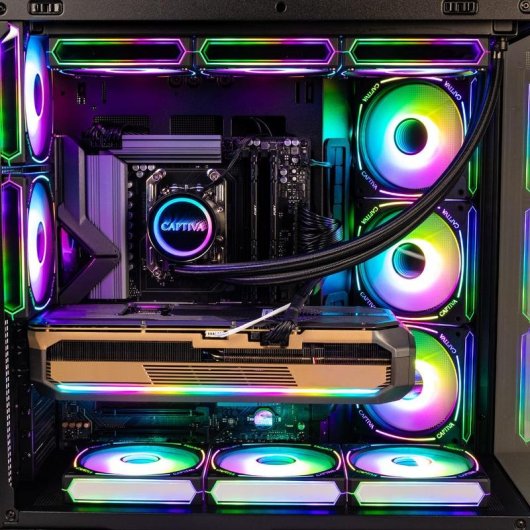 PC de bureau CAPTIVA 104001 AMD Ryzen 7 9850X3D 64GB 1TB SSD RTX 5080 Windows 11 Home RGB
