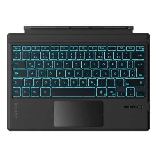 Teclado Inateck KB02027 inalámbrico con touchpad QWERTZ y retroiluminación