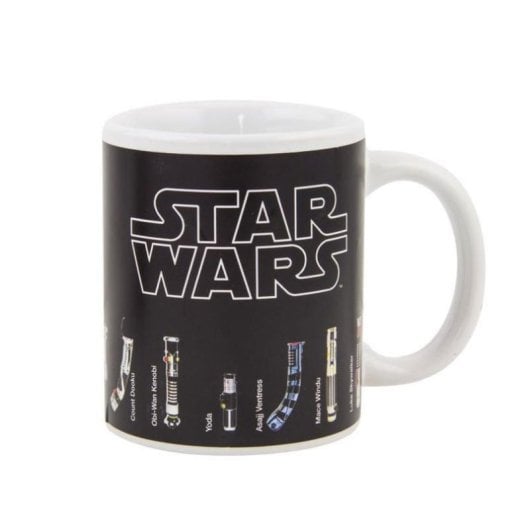 Taza Paladone PP3699SWV2 cerámica termosensible 0,3 L negra y blanca