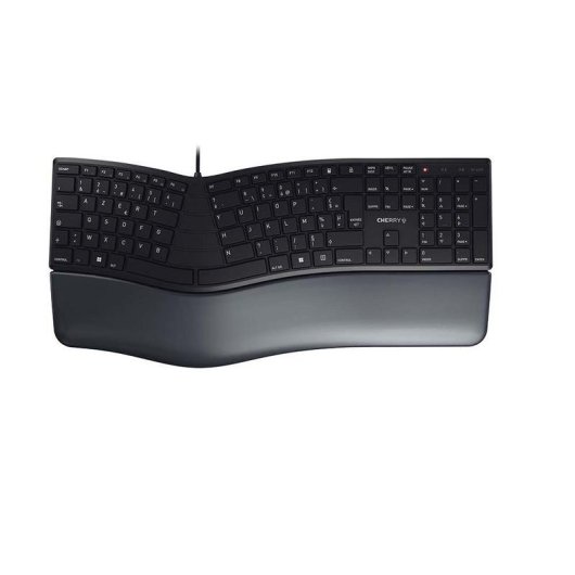 Clavier CHERRY KC 4500 Ergo Curvé USB AZERTY Français Noir Ergonomique