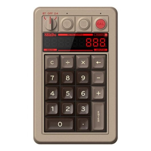 Clavier 8BITDO Retro 18 Bluetooth USB RF sans fil gris compact