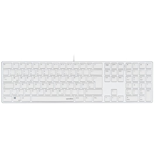 Tastiera SPEEDLINK SL-640010 completa cablata bianca con switch a forbice tedesco