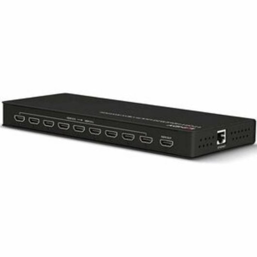Conmutador de vídeo Lindy 38330 HDMI 9 entradas 4K Multiview Metal Negro