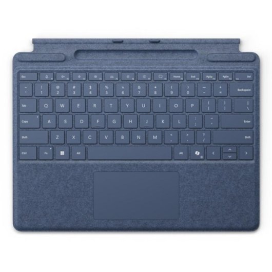 Teclado Microsoft Surface Pro magnético com armazenamento para lápis QWERTZ alemão azul