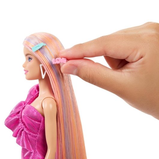 Boneca Barbie Totally Hair Loira Extralonga com Acessorios