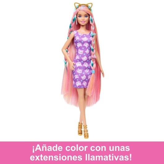 Boneca Barbie Totally Hair Loira Extralonga com Acessorios