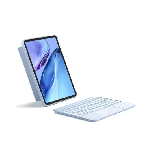 Tastatur INATECK KB04122 Bluetooth kabellos QWERTZ blau mit Touchpad