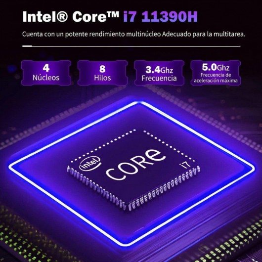 Mini PC Rolipo H90-11390H Intel Core i7 11390H 16GB 512GB SSD Iris Xe Windows 11 Pro Wi-Fi 6