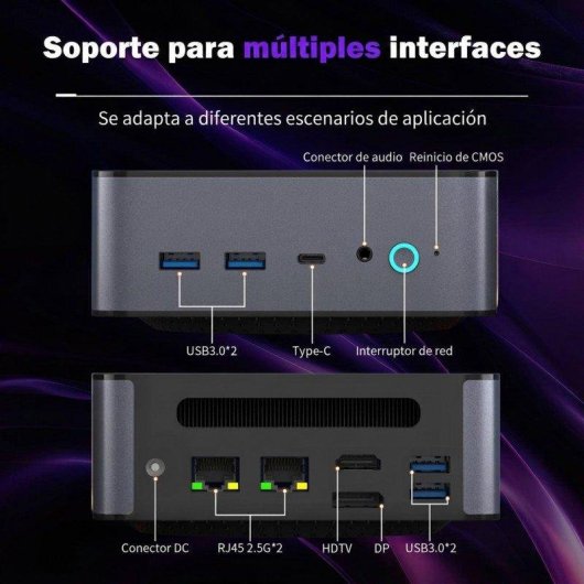 Mini PC Rolipo H90-11390H Intel Core i7 11390H 16GB 512GB SSD Iris Xe Windows 11 Pro Wi-Fi 6