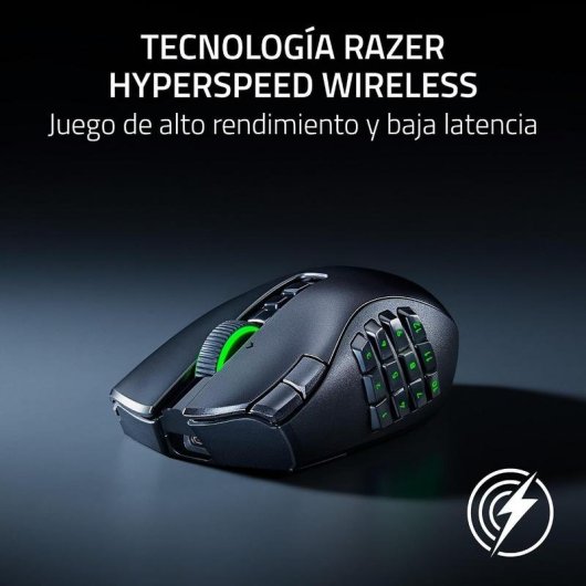 Ratón Razer Naga V3 Pro Bluetooth Radiofrequenza 30000 DPI Nero Pulsanti programmabili