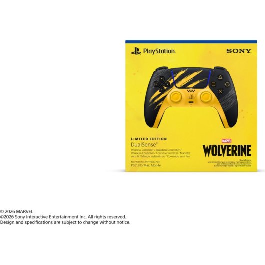 Sony DualSense Mando Inalámbrico Battle Yellow Marvel's Wolverine Limited Edition para PS5