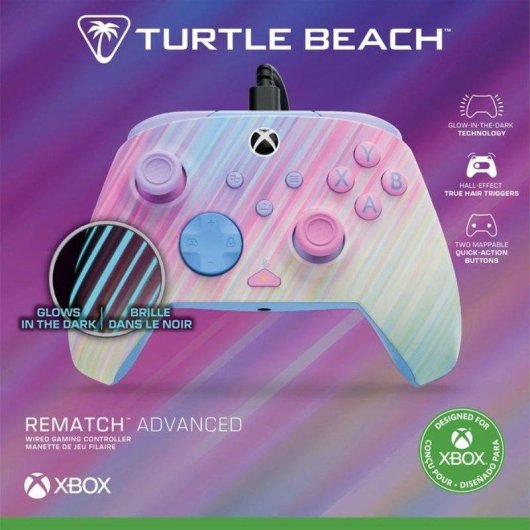 Gamepad Turtle Beach Rematch Advanced Cotton Candy Kabel",