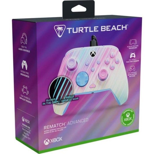 Gamepad Turtle Beach Rematch Advanced Cotton Candy Kabel",