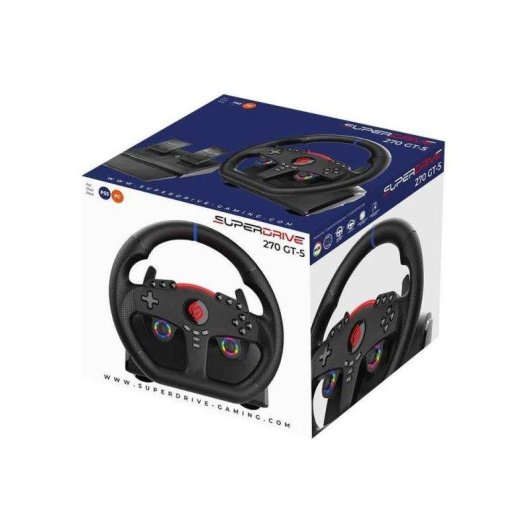 Volante Subsonic GT-5 Gaming con Joystick Doppio LED