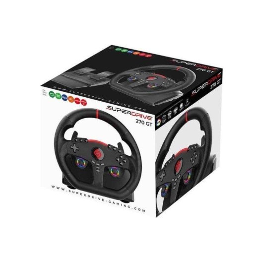 Volante Subsonic Superdrive 270 GT Joysticks Duplos RGB