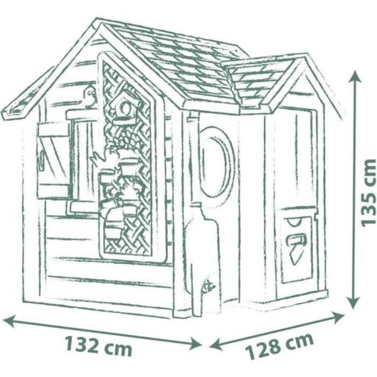 Casa Smoby Life Garden 810408 con accessori