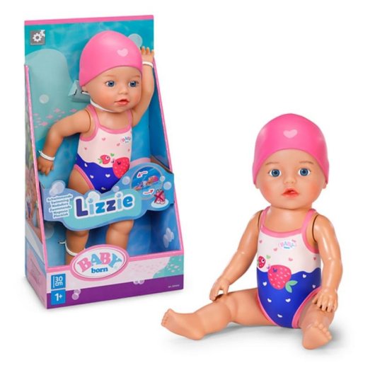 Pupazzo BABY Born Lizzie nuoto galleggiante 30 cm
