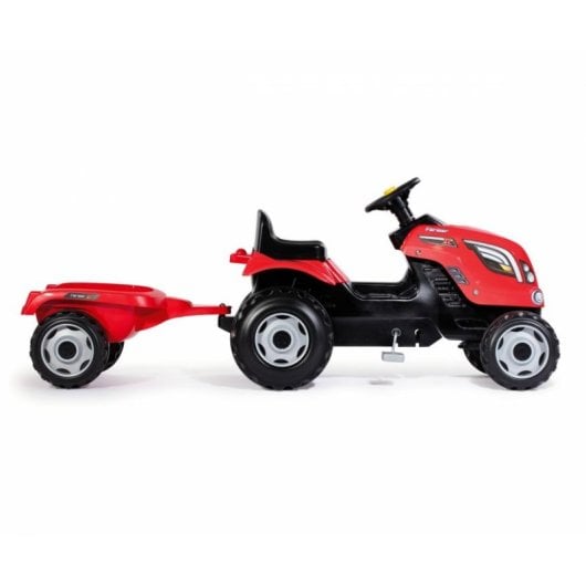 Traktor mit Pedalen Smoby Farmer XL Blau mit abnehmbarem Anhaenger