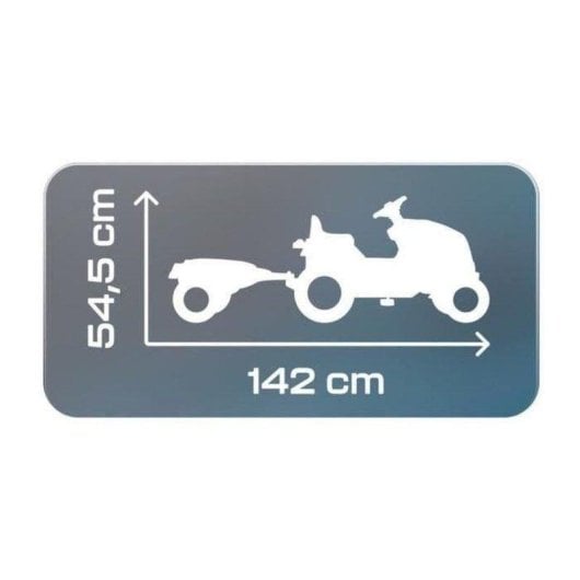 Traktor mit Pedalen Smoby Farmer XL Blau mit abnehmbarem Anhaenger