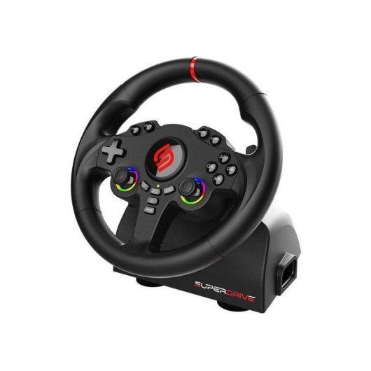 Volante Subsonic Superdrive 220 RS Gaming con Pedales LED Multiplataforma