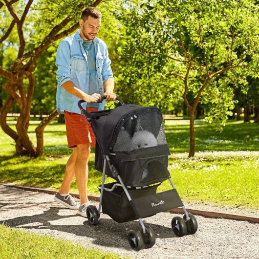 Passeggino Aosom Piccoli Pieghevole 3 Finestre 360 deg