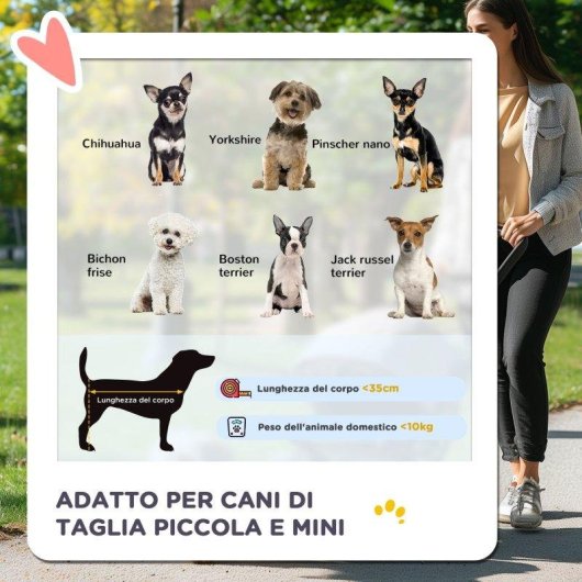 Passeggino per cani Aosom pieghevole con cestino Blu Scuro